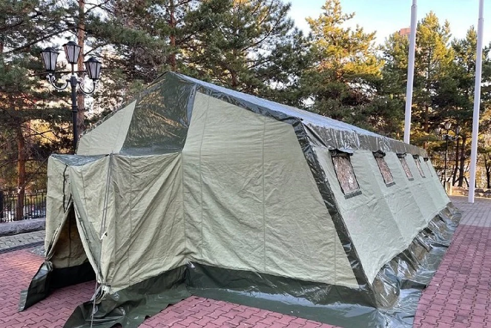 В Хабаровском крае изготавливают спальные мешки и палатки для мобилизованных. Фото: телеграм канал Михаила Дегтярева