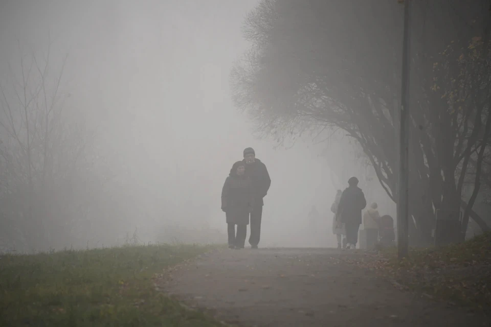 Москву из-за потепления накрыл густой туман