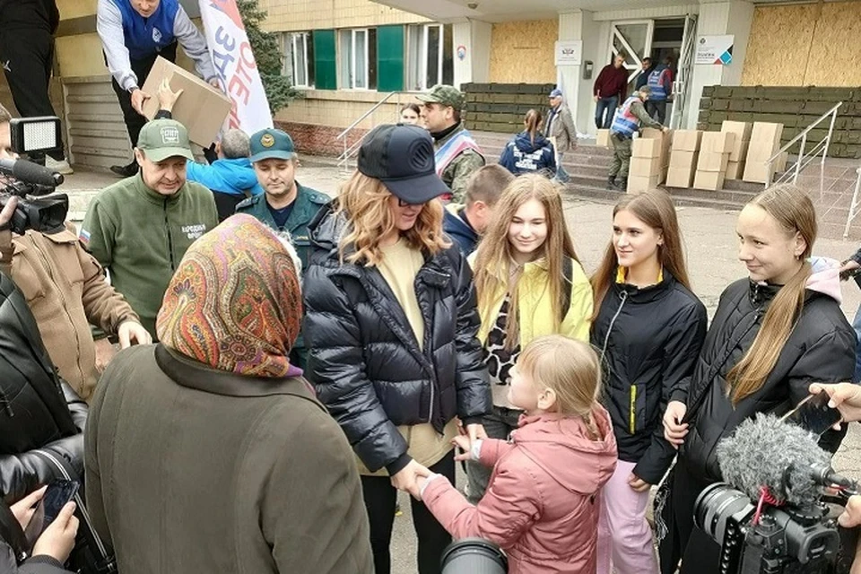 Свой приезд Ольга не афишировала, однако не осталась незамеченной. Фото: Администрация Амвросиевского района