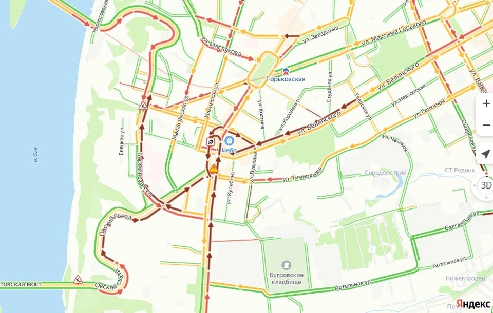 Пробки нижний новгород сейчас проспект гагарина. Проспект Гагарина Нижний Новгород пробка. Значок пробок 9 баллов.