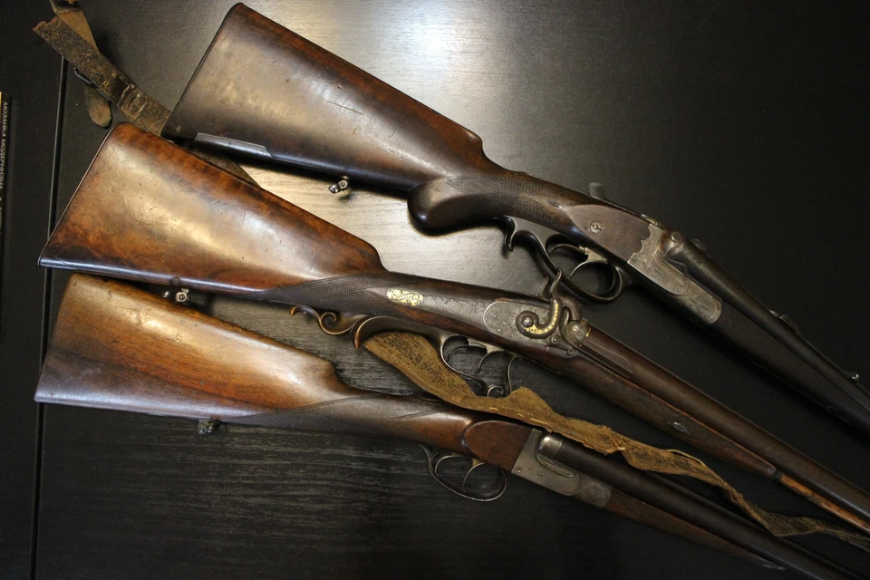 Ружья, которые перешли в дар музея – бельгийское, немецкое и чешское. Фото: музей им. Алабина