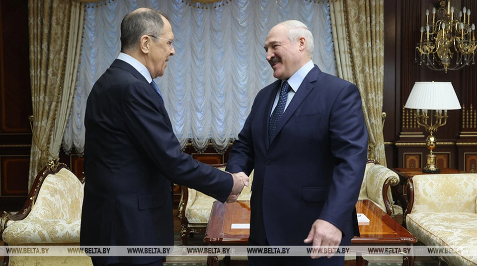 В МИД России сообщили о переговорах Лукашенко с Лавровым. Фото: БелТА