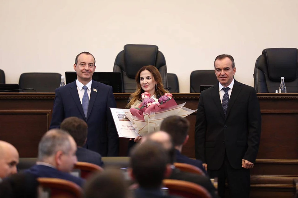 На мероприятии наградили самых активных молодых депутатов Фото: пресс-служба администрации Краснодарского края