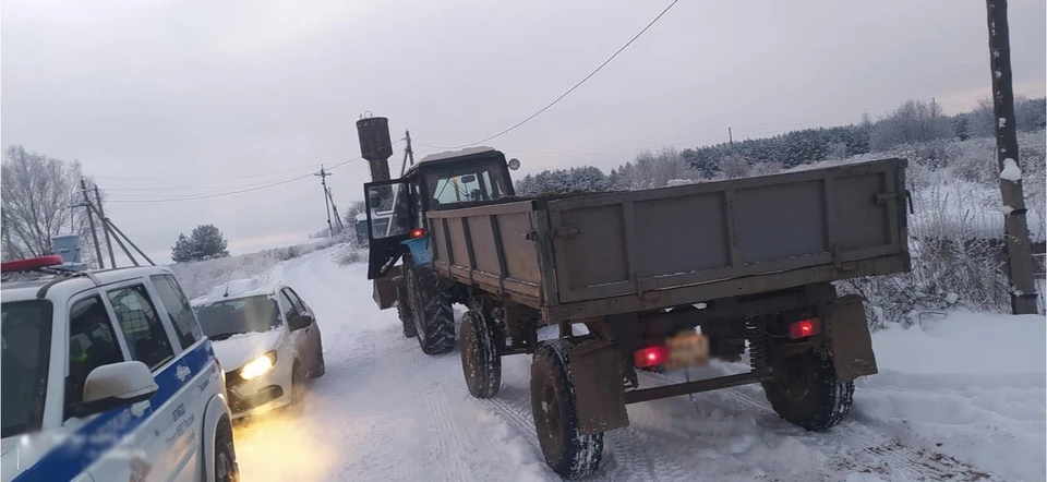 девочки шли по обочине дороги. Фото: 1 отдел УГИБДД МВД по Удмуртии