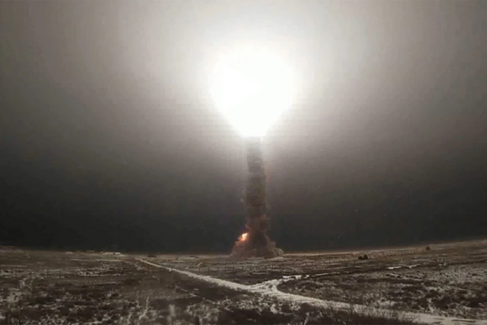 Минобороны России показало видео испытаний новой ракеты ПРО. Фото: кадр из видео.
