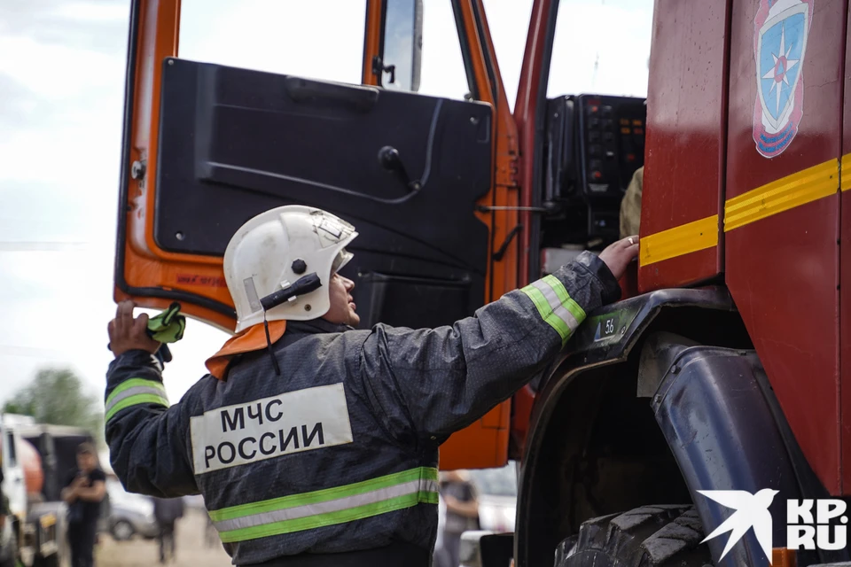 Идет ликвидация пожара