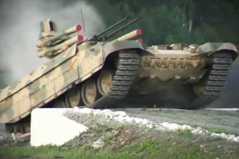 Украинские военные боятся российских боевых машин «Терминатор» Фото: кадр из видео