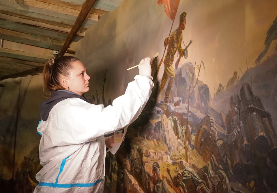 Полотно очистят от загрязнений и обновят. Фото: Музей обороны Севастополя