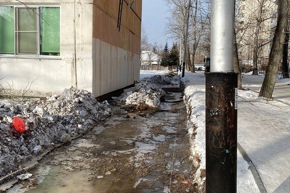 Улицы Королева и Калараша затопило в Хабаровске