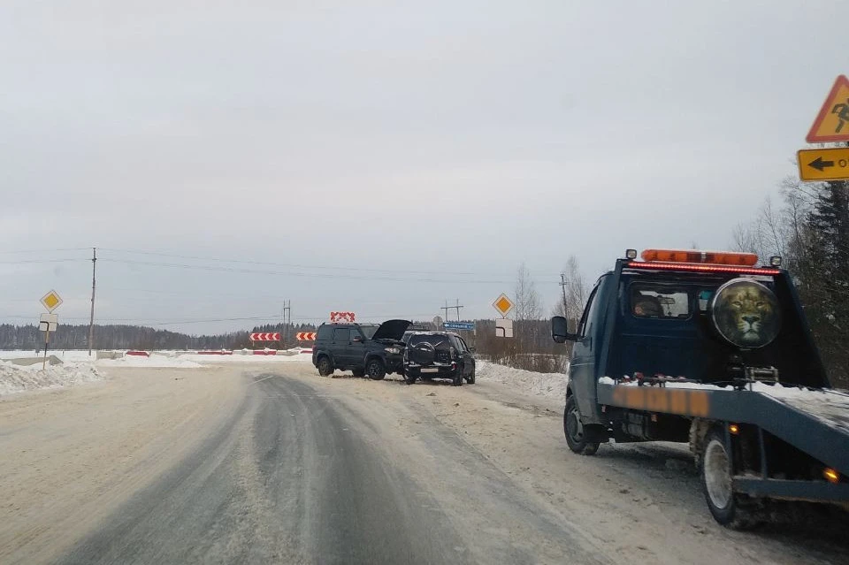 На дороге встретились Нива и УАЗ. Фото: УГИБДД по Тверской области
