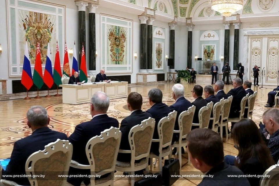 Президенты Путин и Лукашенко встретились 19 декабря в Минске. Фото: president.gov.by