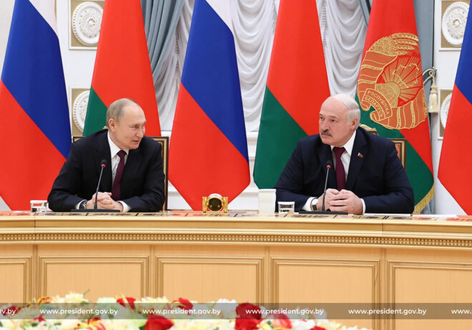 Путин и Лукашенко ответили на вопрос журналиста о чемпионате мира по футболу. Фото: president.gov.by