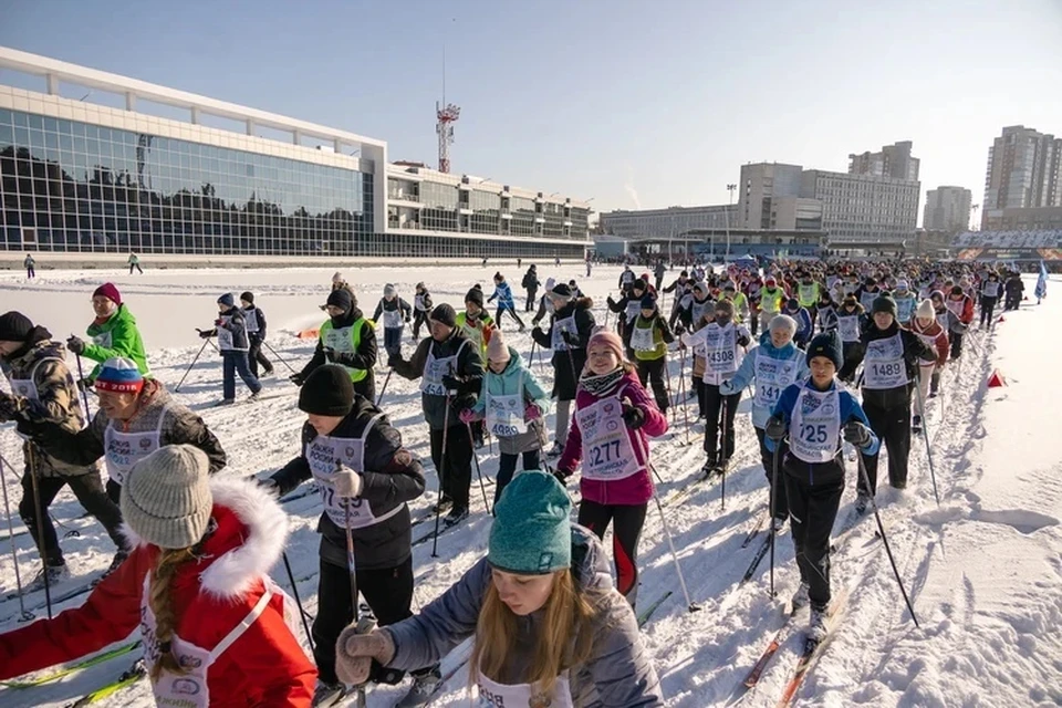 Обычно в Челябинске забег на лыжах проводят на стадионе Елесиной