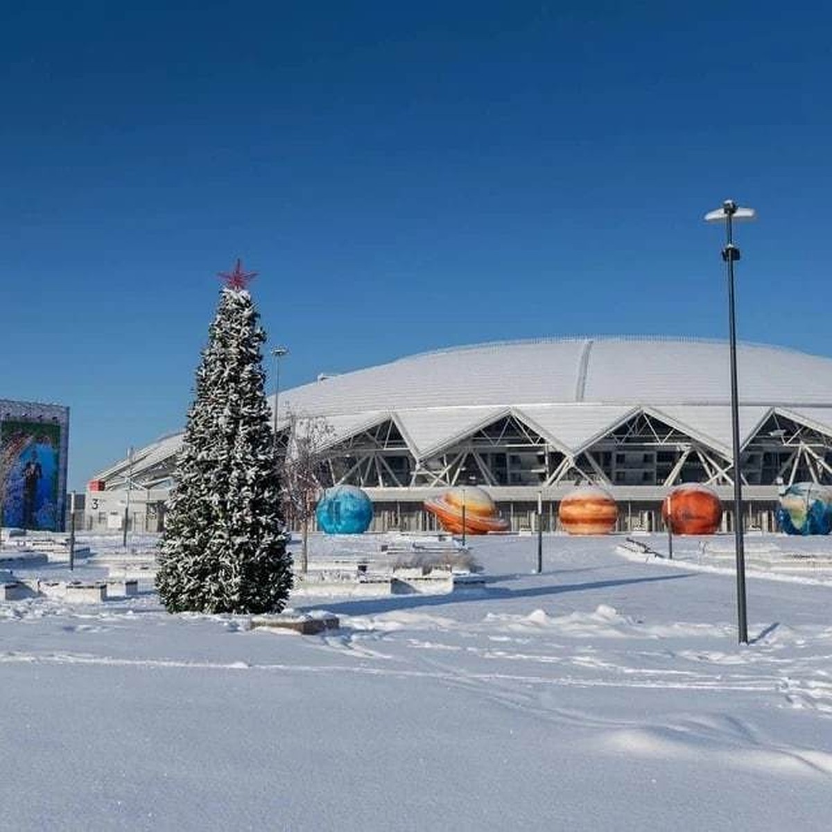 На стадионе «Солидарность Самара Арена» в новогодние праздники заработает  каток - KP.RU