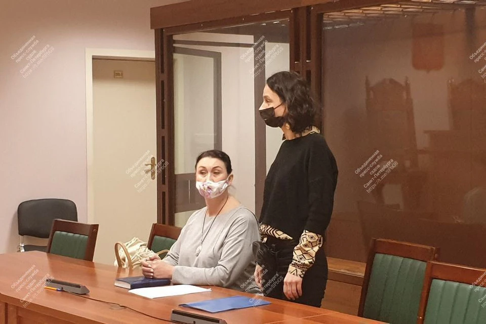 Марина Кохал (справа) на судебном заседании. Фото: Объединенная пресс-служба судов Петербурга