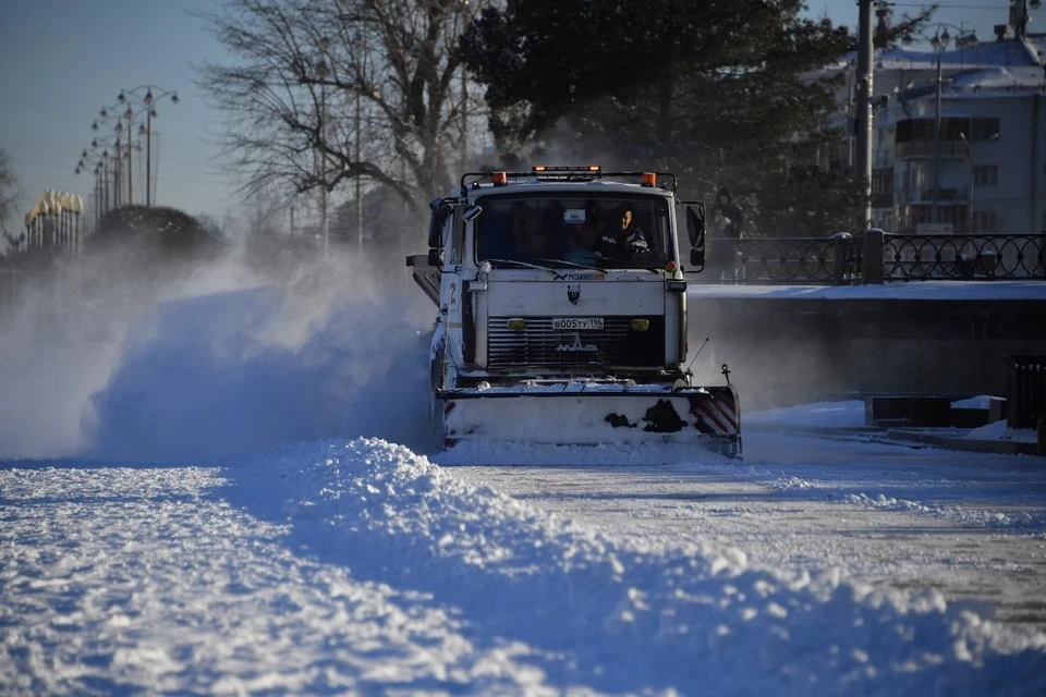 за прошедшую неделю в Челябинске было убрано более 153 тысяч кубометров снега