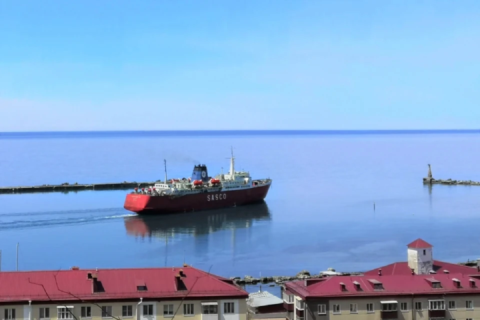 «Сахалин-10» выходил из порта Ванино и держал курс на порт Холмск. Фото: Сахалинское морское пароходство