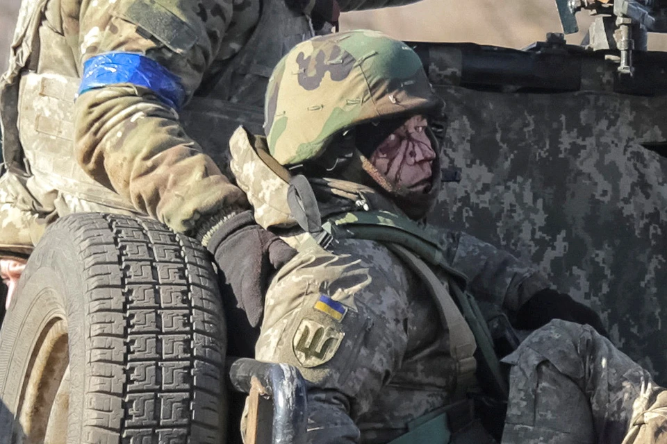 Боец ВСУ, раненный в боях за Артемовск.