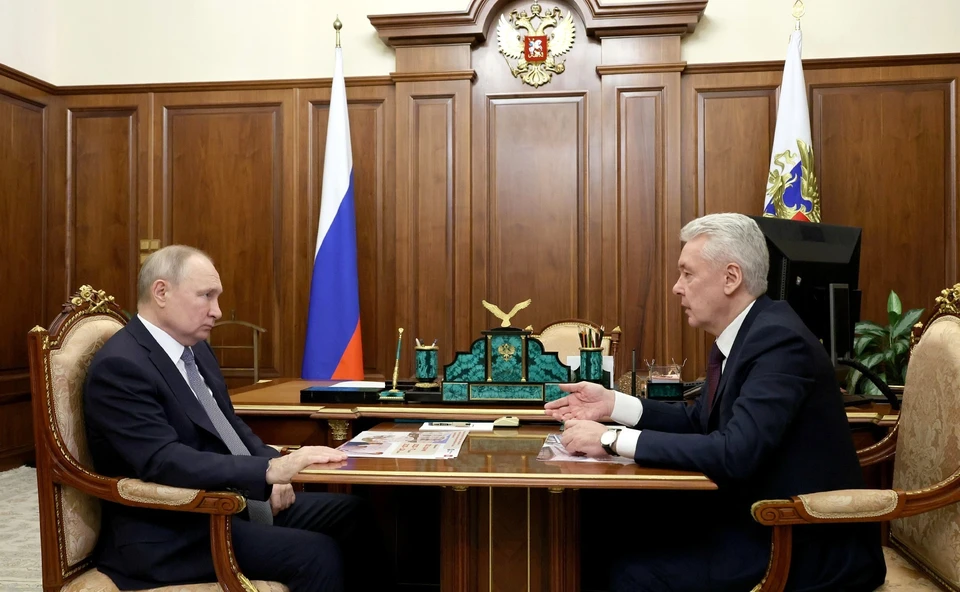 Владимир Путин и Сергей Собянин. Фото: сайт Кремля