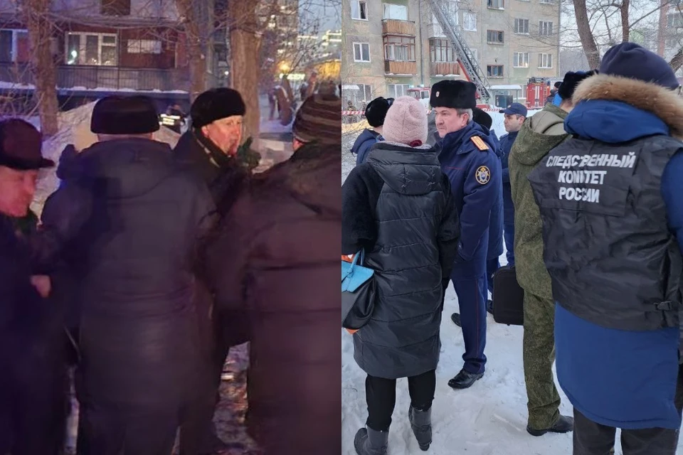 В Новосибирске к месту пожара прибыли мэр и сотрудники экстренных служб.