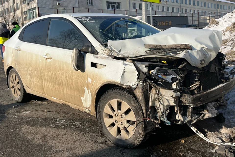 Авария произошла на перекрестке улиц Ивана Попова и Красина. Фото: УГИБДД УМВД России по Кировской области