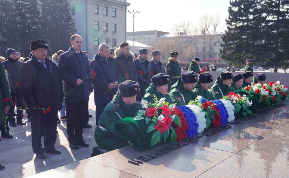 Митинг к Дню защитника Отечества прошел в Иркутске.