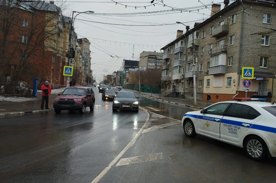 Восьмилетнего пешехода сбили, когда он переходил дорогу по «зебре». Фото: пресс-служба УМВД по Рязанской области.
