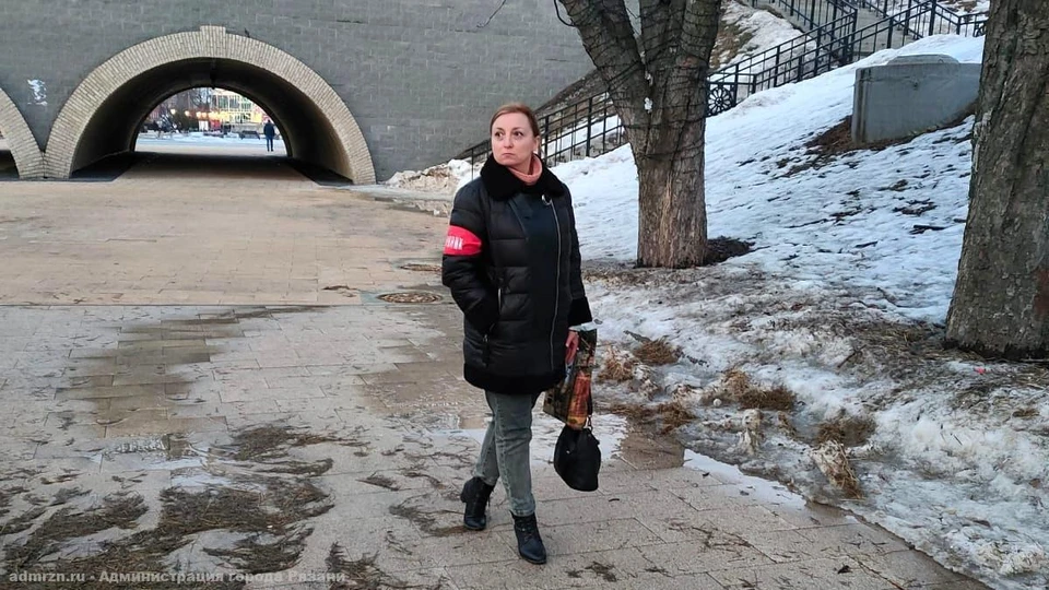 Мэрия показала дружинников, патрулирующих улицы Рязани.