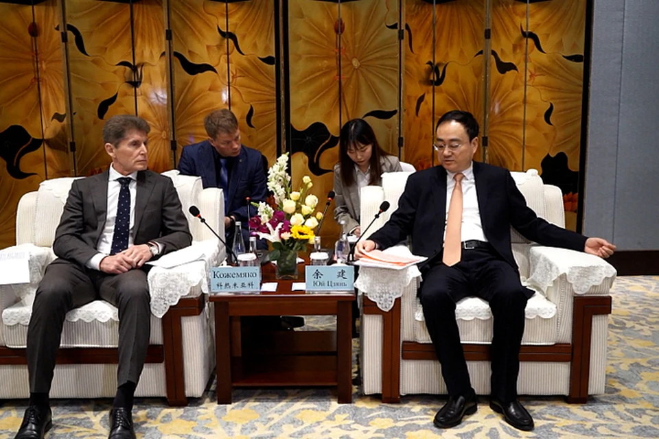 Глава края встретился с вице-губернатором провинции Хэйлунцзян.