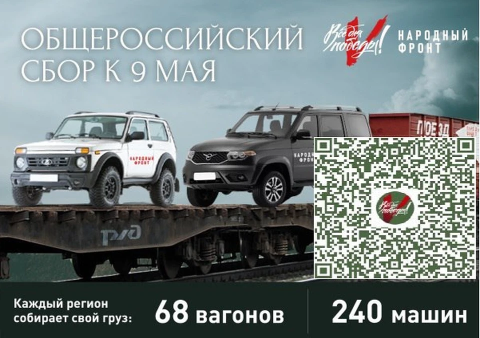 Сбор помощи ко Дню Победы открывает Народный фронт Хабаровского края Фото: Народный фронт
