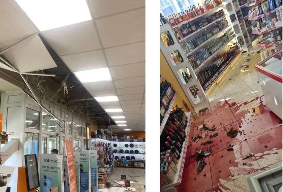 От землетрясения обрушились полки в некоторых магазинах. Фото: telegram-канал @kamchatinfo.