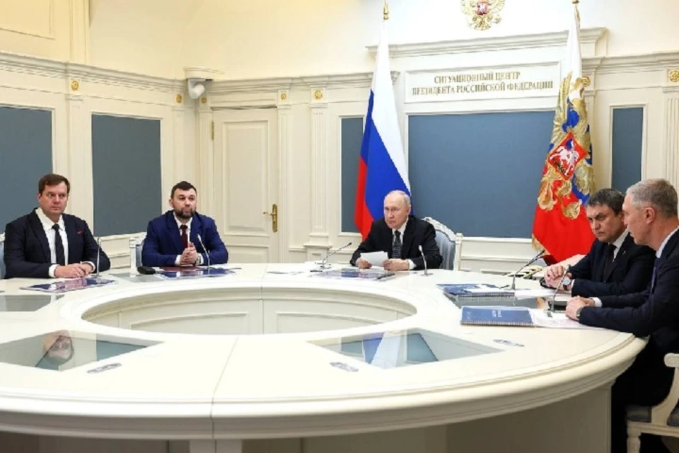 Ранее Президент России провел заседание Совета безопасности РФ, на котором обсуждалась ситуация с правопорядком в новых российских регионах. Фото: ТГ/Пасечник