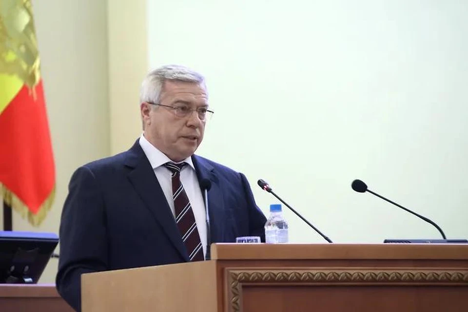 Губернатор Василий Голубев представил отчет о работе регионального правительства. Фото: пресс-служба губернатора Ростовской области