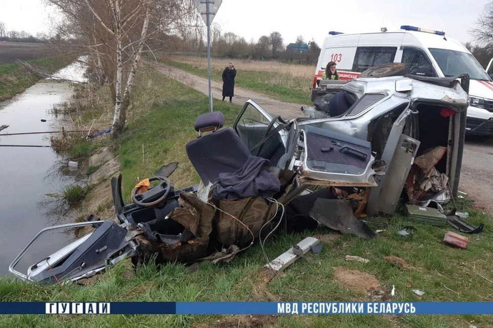 В Жабинковском районе в ДТП погибли два человека. Фото: МВД