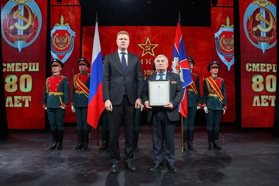 80-летие спецслужбы «СМЕРШ» отметили в Хабаровске Фото: Антон Шевченко