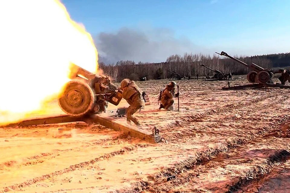Российские артиллеристы уничтожили позиции ВСУ и гаубицу М777 на Херсонском направлении