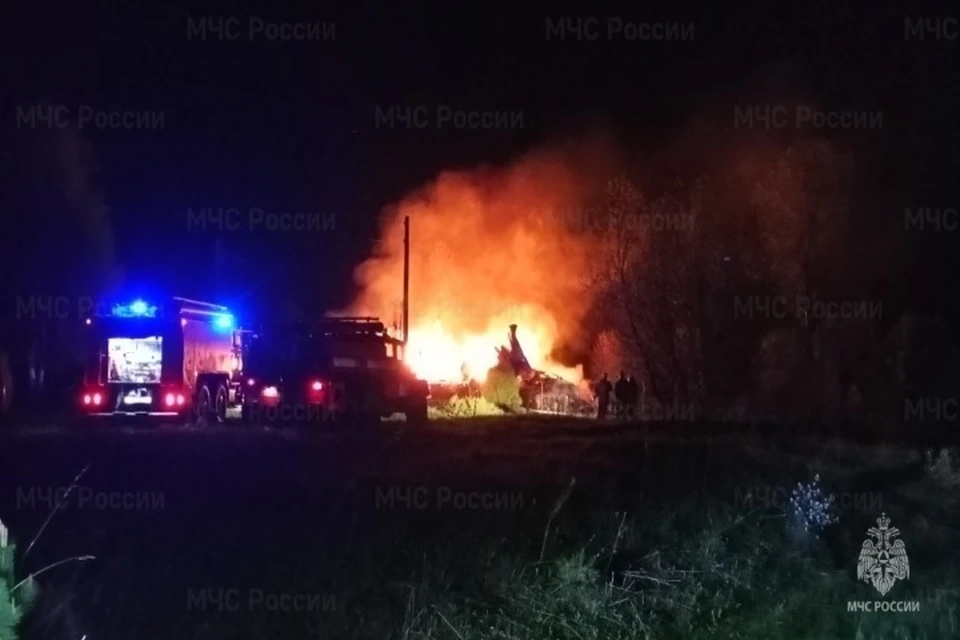 Пожар произошел в селе Георгиевское Борисоглебского района