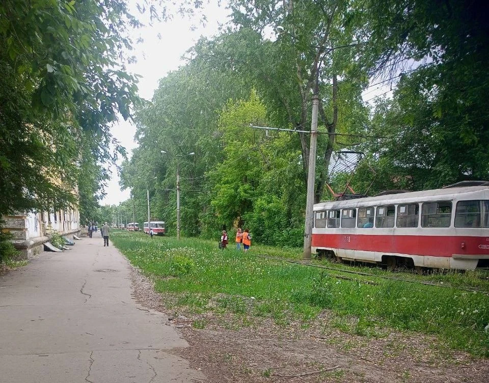 Движение трамваев на ул. Советской останавливается уже три дня подряд / Фото: samara.dtp.official