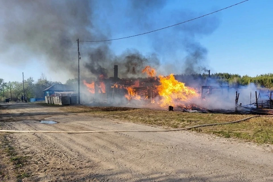 Дом многодетной семьи сгорел три дня назад. Фото: СКР по Свердловской области