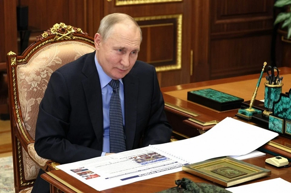 Михаил Дегтярев доложил Владимиру Путину о демографической ситуации в Хабаровском крае Фото: kremlin.ru