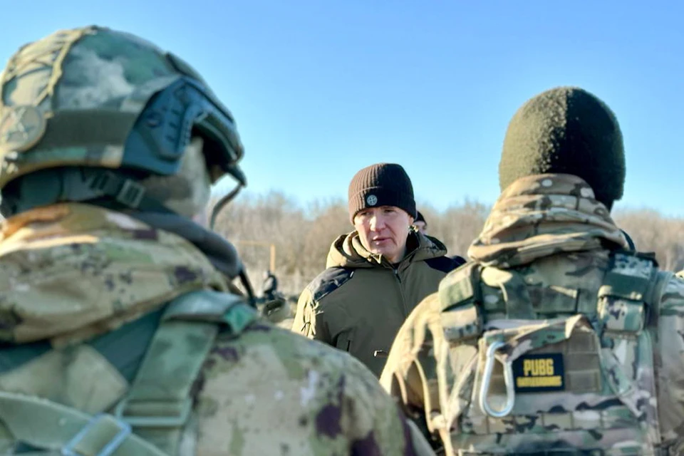 Губернатор Белгородской области Вячеслав Гладков на месте боевой подготовки отрядов территориальной обороны