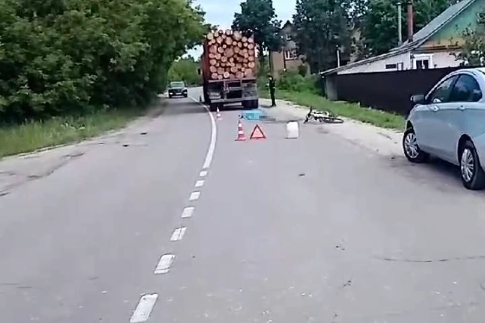 Велосипедистка скончалась на месте
