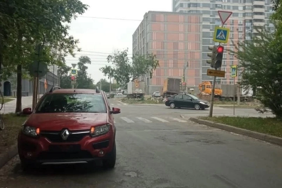За рулем машины находилась 66-летняя женщина. Фото: ГИБДД Екатеринбурга