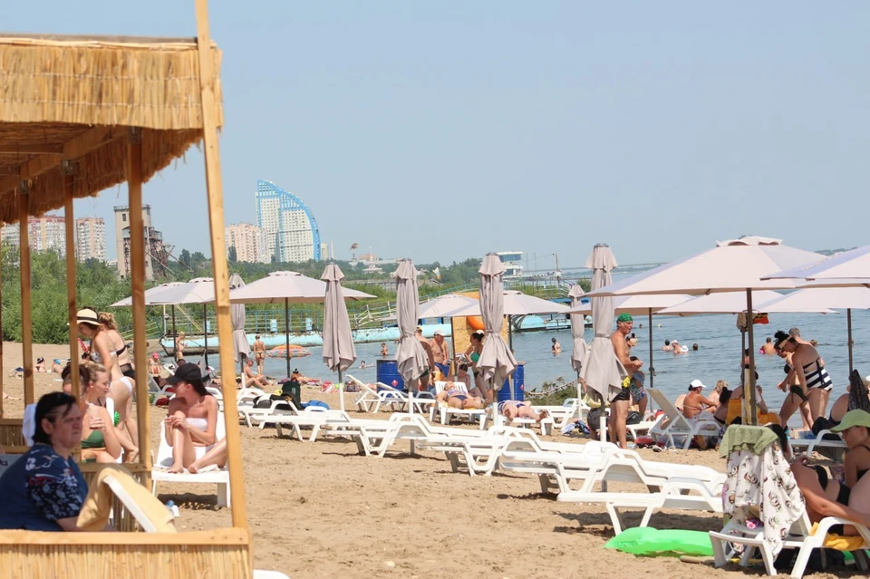 Пляж на Тулака пользуется популярностью у горожан.