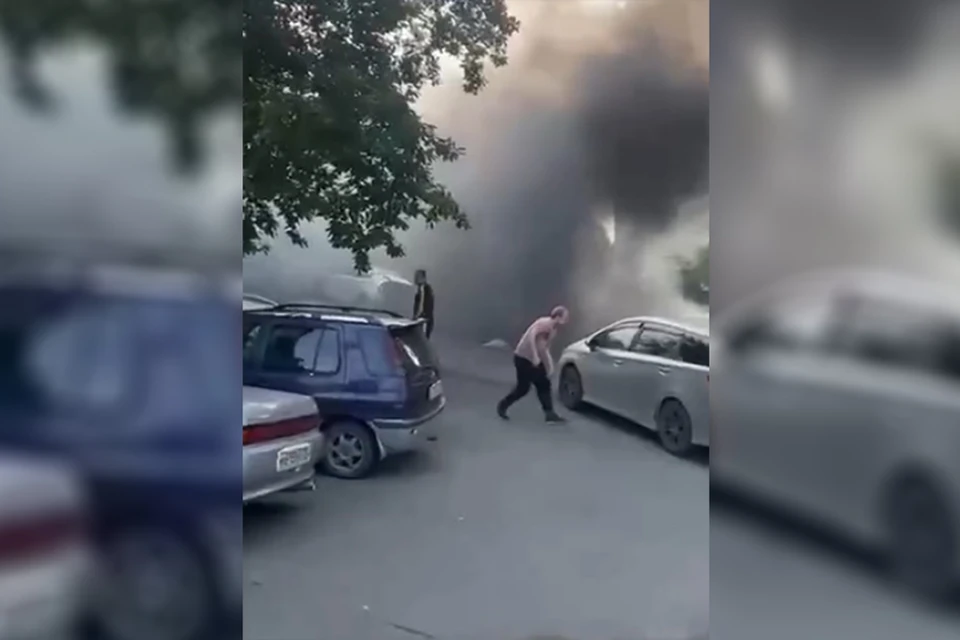 Произошло все во дворе на Борисенко.