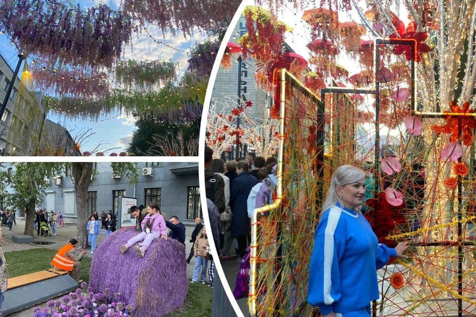В Новосибирске улица Ленина преобразилась благодаря Фестивалю цветов.