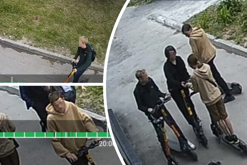 Один из компании влетел в людей. Фото: Госавтоинспекция Новосибирска.