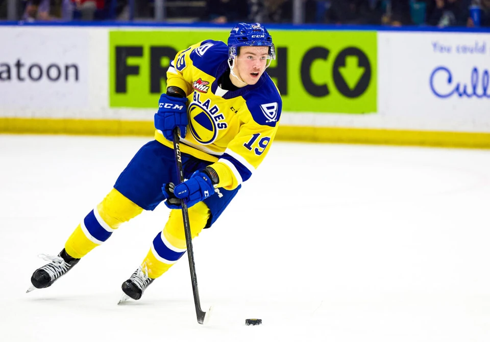 Егора Сидорова выбрали первым из белорусов. Фото: Steve Hiscock/Saskatoon Blades