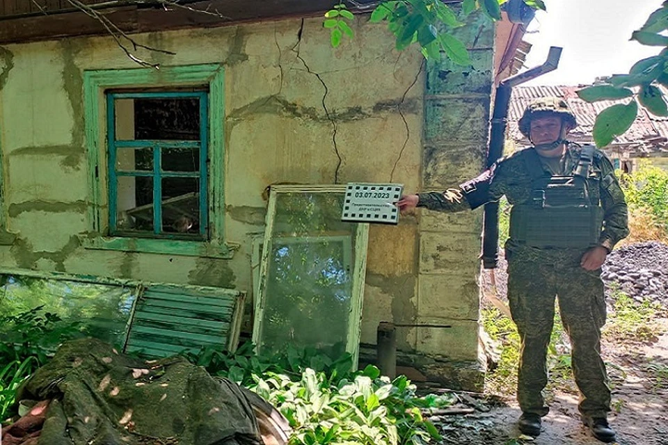 Последствия обстрела ВСУ. Фото: СЦКК ДНР