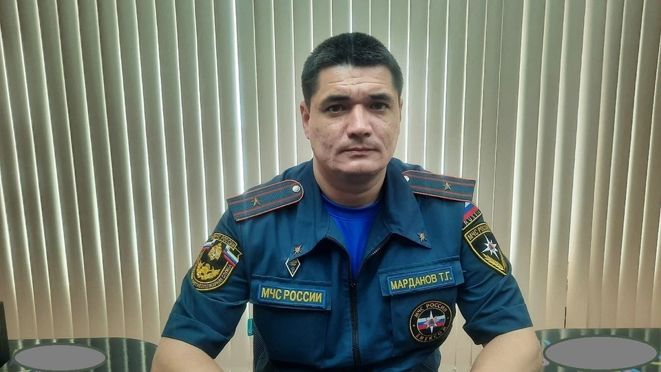 Начальник медицинской службы регионального ГУ МЧС России Тимур Марданов